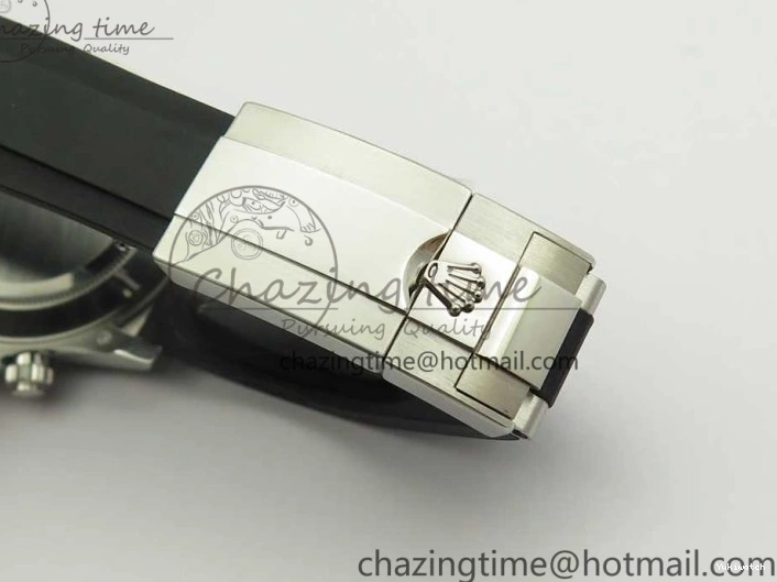 Daytona SS 1:1 Edition Noob Strap Black Best Rubber (Free SA4130 on Dial 904L Blue Extra Case Strap) 116519 0411